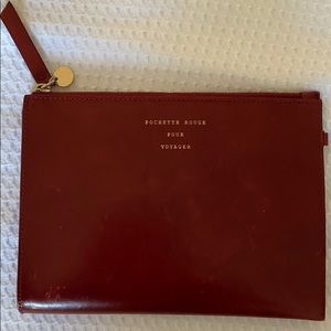 Red Leather Pouch